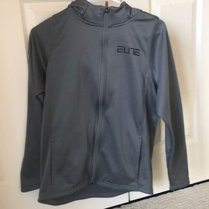 Nike Elite Grey Thin Dry-Fit Athletic Jacket